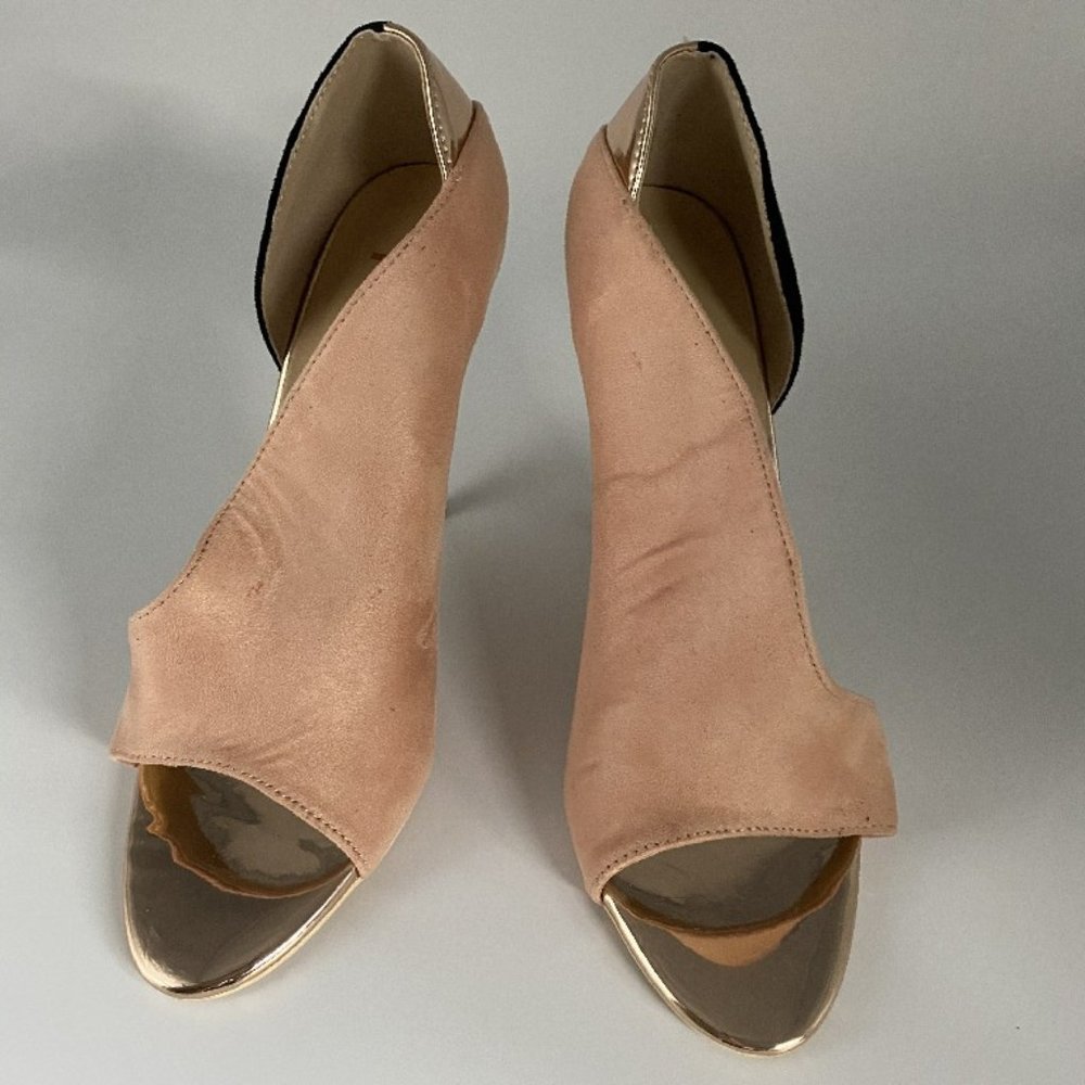 FSJ Women Sexy Peep Toe Cutout Pumps Sandals D'Ors - Picture 3 of 12